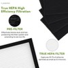 Nispira True HEPA Replacement Filters Compatible with Finn Air Purifier Part RFT9908. 2 Sets - 4 of 4