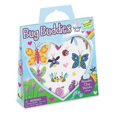 MindWare Bug Buddies Reusable Sticker Tote - Stickers - 87 Pieces