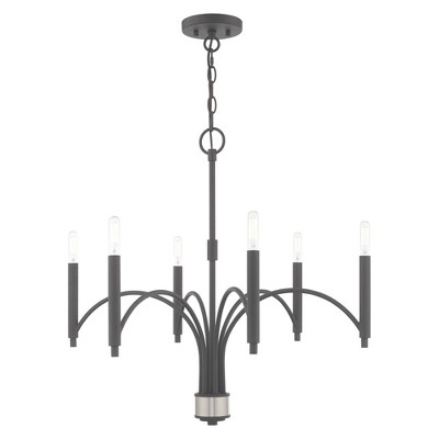 Livex Lighting Wisteria 6 - Light Chandelier in  Scandinavian Gray