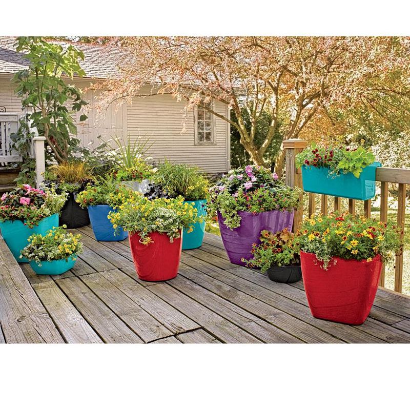 Viva Self-Watering Rolling Planter, Round Small, 2 of 6