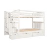 Grungis Full Over Full Loft Bed with Shelves and 6 Storage Drawers,Bunk Bed with Ladder Can Divided Into 2 Beds,Loft and Bunk Bed for Bedroom - 2 of 4