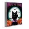 Stupell Industries Trick Or Treat Cat Floating Frame Canvas Art - 2 of 4
