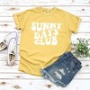 Simply Sage Market Women's Sunny Days Club Short Sleeve Garment Dyed Tee - 3 of 3