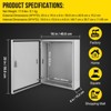 COZONY NEMA 4X Waterproof Steel Electrical Box, IP66 Dustproof, Outdoor/Indoor Electrical Junction Box, Lockable Junction Box - 2 of 4