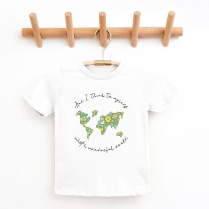 The Juniper Shop What A Wonderful World Toddler Short Sleeve Tee - 1 of 2