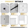NicBex Bathroom Storage Cabinet with 3 Drawers,Tall Storage Cabinet with 4 Adjustable Shelves for Living/Kitchen/Office - 4 of 4