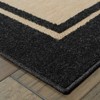 Captiv8e Designs Costa Mixed Pile Classic Border Sand/Charcoal Indoor/Outdoor Area Rug - 4 of 4
