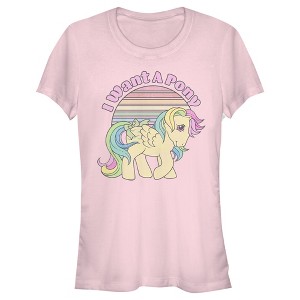 Juniors Womens My Little Pony Skydancer Want a Pony T-Shirt - 1 of 3