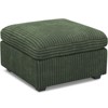 Belffin Corduroy Storage Ottoman - Modular Footrest with Hidden Compartment & Tool-Free Assembly - 3 of 4