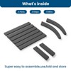 Hyleory HDPE Foldable Outdoor Folding Ottoman Patio Footrest for Adirondack Chairs - 4 of 4