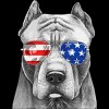 Men's Design By Humans American Pitbull With Sunglasses By Tank Top - 2 of 2