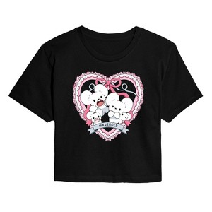 Women's - Pokémon - Maushold 4 Coquette Cropped Graphic T-Shirt - 1 of 4
