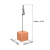 Unique Bargains Wood Base Table Number Memo Clip Place Card Holder 5 Pcs - 2 of 4