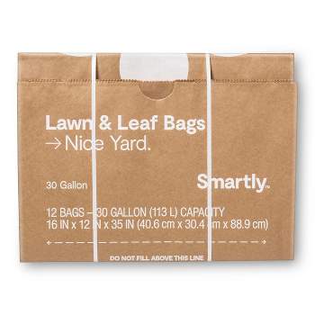 Hefty Cinch Sak Extra Strong Drawstring Lawn and Leaf Bags, 39 Gallon,  Black, 18 Ct