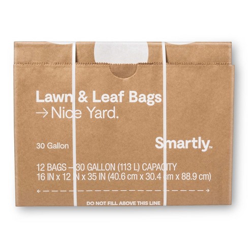 Lawn and Leafs Bags 30 Gallon • Lawn & Leaf Refuse Bags • Environmental Friendly Leaf Bags Paper (8 Count)