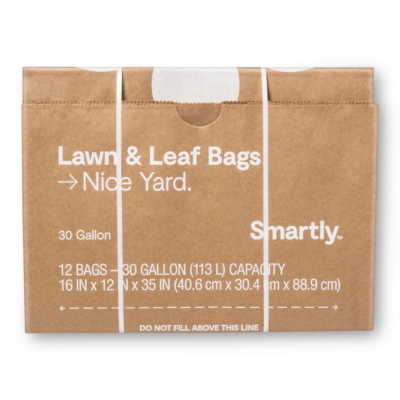 Lawn & Leaf Garden Refuse Bags - 12ct - Smartly&#8482;, 1 of 10
