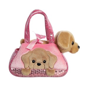 Aurora Small Peek-A-Boo Lab Fancy Pals Fashionable Stuffed Animal Brown 7" - 1 of 4