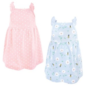 Hudson Baby Infant Girls Cotton Dresses, Daisy Bee - 1 of 4