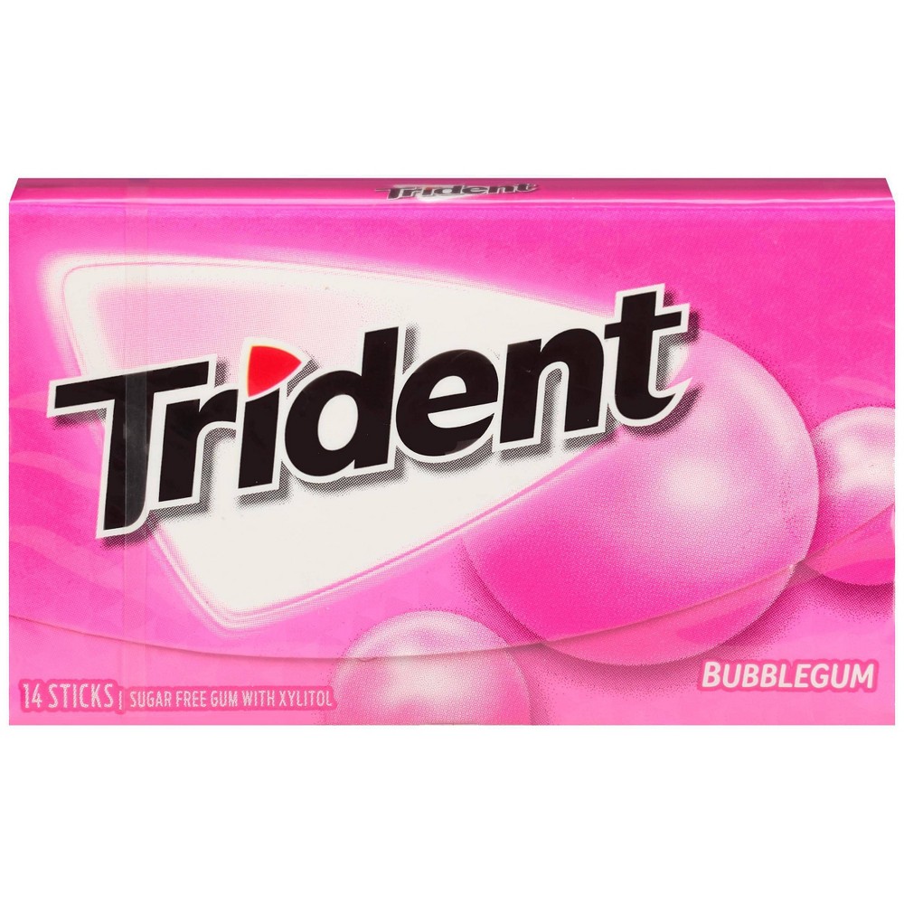 UPC 012546011440 product image for Trident Bubblegum Sugar Free Gum - 0.95oz | upcitemdb.com