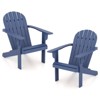 Tangkula 4PCS Patio Adirondack Chair w/ Inclined Seat High Backrest & Wide Armrests - 4 of 4