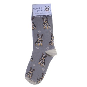 E & S Pet 14.0 Inch Australian Cattle Dog Socks Happy Tails Crew Socks - 1 of 3