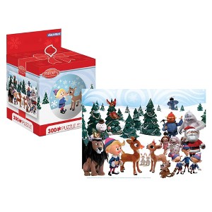 NMR Distribution Rudolph The Red-Nosed Reindeer 300 Piece Tin Sphere Jigsaw Puzzle - 1 of 4