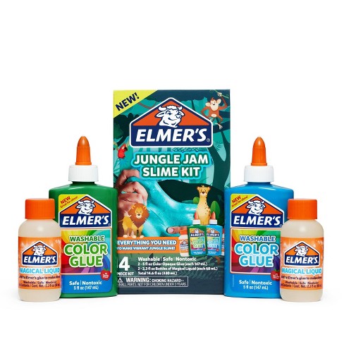 Elmer's 4pk Jungle Jam Slime Kit With Glue & Activator Solution