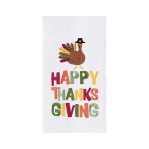 C&F Home "Happy Thanksgiving" Turkey Cotton Flour Sack Kitchen Dishtowel - 1 of 4