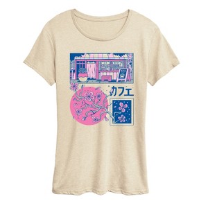 Women's - Instant Message - Japanese Panels Short Sleeve Graphic T-Shirt - 1 of 4
