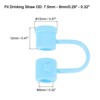 Unique Bargains Reusable Dust-Proof Flexible Washable Straw Cover - 2 of 4