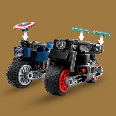 LEGO Marvel Black Widow &#38; Captain America Motorcycles Playset 76260_0