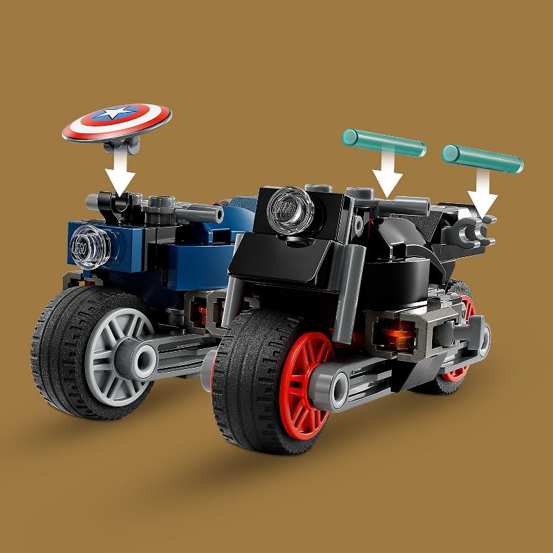 LEGO Marvel Black Widow &#38; Captain America Motorcycles Playset 76260, 6 of 8