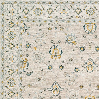 taupe, off white, medium gray, light gray, teal, olive, mustard