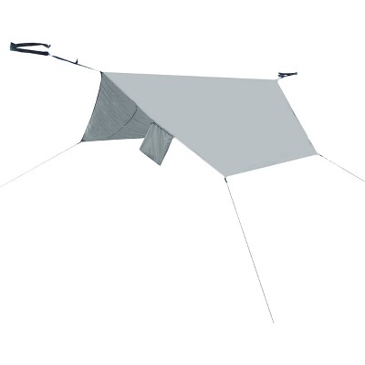 PahaQue Hammock Rain Fly for Double Hammock, Waterproof, Includes Straps, Guy Lines, Stakes, and Carry Bag