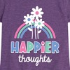 Girls' - Instant Message - Happier Thoughts Fitted Short Sleeve Graphic T-Shirt - 2 of 4