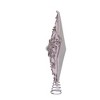 Kurt Adler 13.5-Inch 5-Point White and Silver Star Treetop - 3 of 4