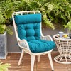 ARTPLAN All Weather Chair Outdoor Cushions of Adirondack Chair with High Back Wicker Tufted Pillow for Outdoor Furniture - 2 of 4