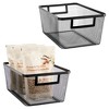 Metal Mesh Pantry Basket with Handles - 3 of 4