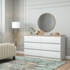 Hommoo 47.25'' W 6 - Drawer Dresser White - 4 of 4