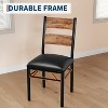 Dining Table Set for 4 with Corner Protector, Kitchen Table with 4 Upholstered Chairs, for Small Space, Dining Room, Apartment - 4 of 4