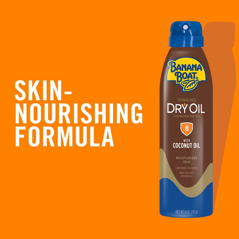 Banana Boat Dry Oil Clear Sunscreen Spray - 6oz, 4 of 12