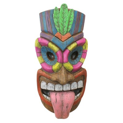 Design Toscano Maika 'l' ole, God of the Hawaiian Isle Tiki Wall Plaque