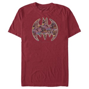 Men's Batman Shield Logo Comic Panel T-Shirt - 1 of 4
