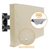 Outdoor TV Cover For Flat Screens - Slim Fit - Weatherproof Weather Dust Resistant Television Protector - 3 of 4