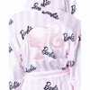 Mattel Barbie Logo Womens' Luxury Fleece Plush Robe Hooded Bathrobe - 3 of 4