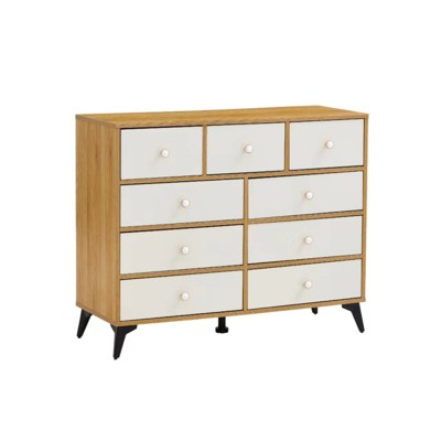 RISOKEYS 9-Drawer Storage Cabinet with Easy Assembly & Spacious Design - Versatile Organizer for Living Room, Bedroom, and Kitchen