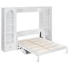 Merax Queen Size Murphy Platform Bed with Storage Space and LED Lights - 4 of 4