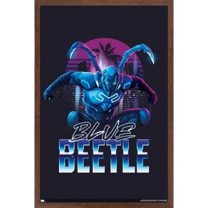 Trends International DC Comics Movie Blue Beetle - City Framed Wall Poster Prints - 1 of 4