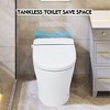 Soft Close Smart Toilet Bidet Combo with Self-Cleaning Nozzle,Upmarket Compact Dual Flush Toilet 1/1.28 GPF, White Night Light - 4 of 4