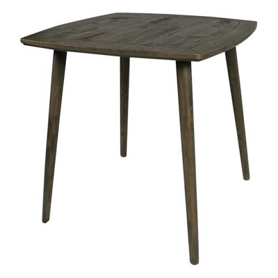 Moti Cole Reclaimed Solid Wood Square Counter Table in Brown Finish
